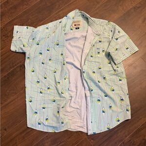 RSVLTS Men's Blue Striped Shirt Disney Toy Story 2XL LNWOT